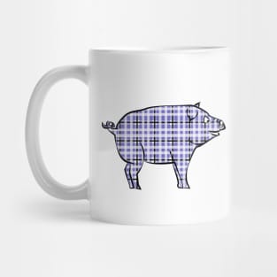 Lispe Plaid Pig Mug